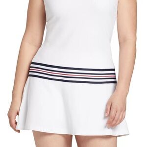 Walter Hagen White Golf Dress with Striped Waistband